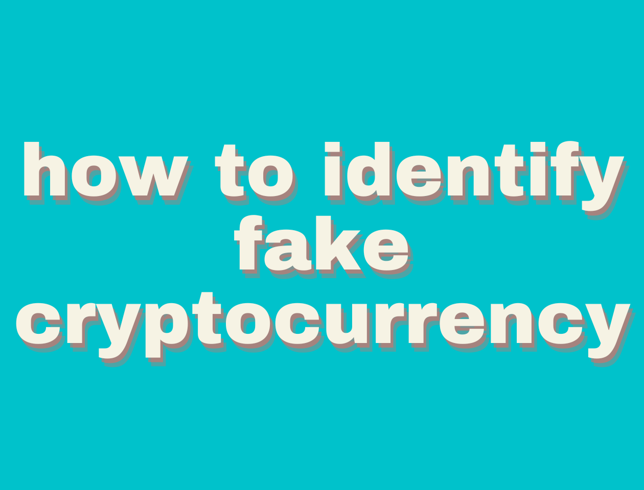 how to identify fake cryptocurrency QouteCoin
